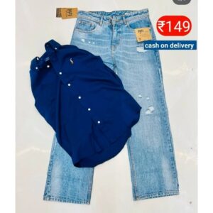 Premium Jeans Pant & Shirt Combo – Trending Men’s Fashion Wear | EMI, Credit Card & Loan Offers | Perfect for MBA University, Corporate, Hospital & Stock Market Professionals