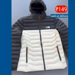 Black & White Premium Puffer Jacket | Ultra-Warm Winter Shield