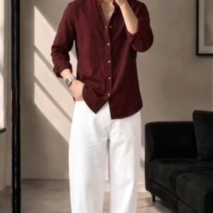 Men’s Shirt Pant Shoes Watch Combo